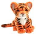 Hansa Peluche Bébé Tigre Brun Assis - 18 cm